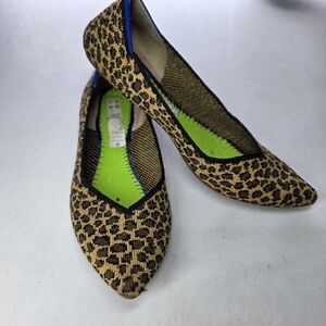 Rothys the Point Leopard Print Pointed Flats 6